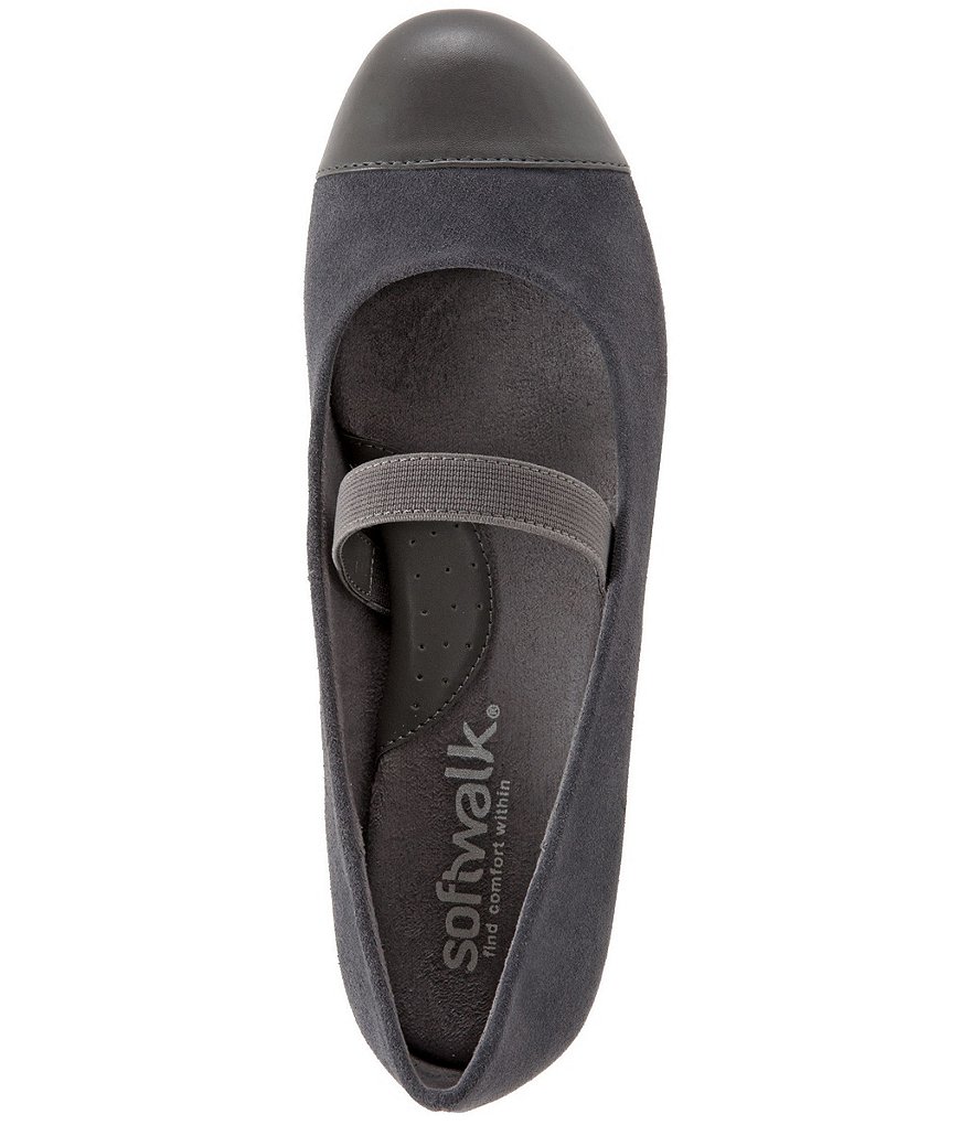 SoftWalk Napa Suede Mary Jane Flats
