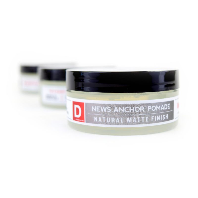 Duke Cannon News Anchor Pomade Natural Matte Finish Medium to Strong Hold - Trial Size - 2oz