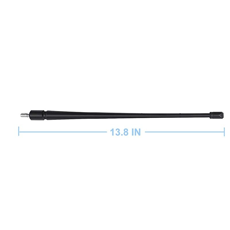 Antenna for Jeep Wrangler Unlimited 20072019 JK JKU JL JLU 138 Inch Shorty Wrangler Antenna CB Mount Kit Flexible Rubber Radio Antenna Replacement