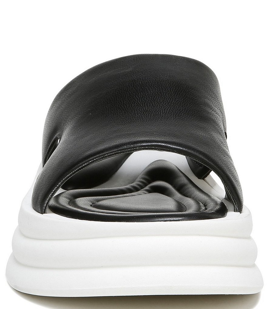 Sarto by Franco Sarto Vina Leather Puff Platform Wedge Slides