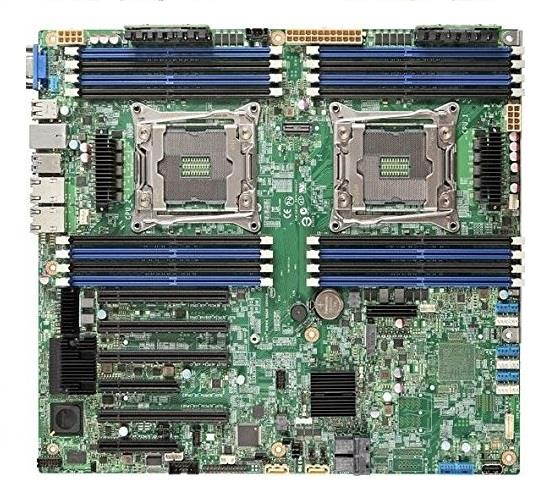 Intel S2600CWTR Server Motherboard - Intel Chipset - Socket LGA 2011-v3 - SSI EEB - 2 x Processor Support - 1 TB DDR4 SDRAM Maximum RAM - 2.13 GHz, 1.87 GHz, 1.60 GHz Memory Speed Supported - DIMM, RD