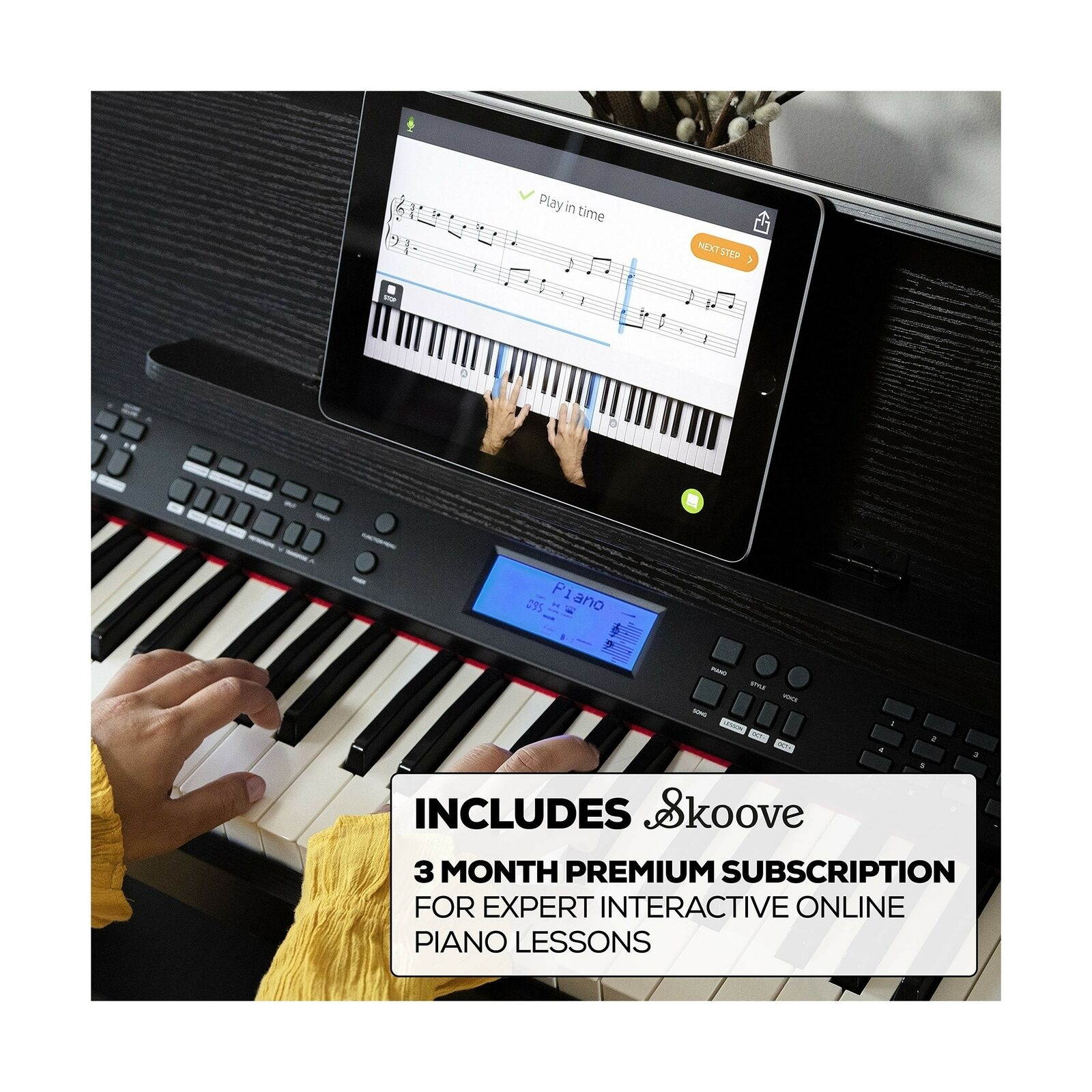 Alesis Virtue - 88-Key Beginner Digital Piano with Full-Size Velocity-Sensiti...