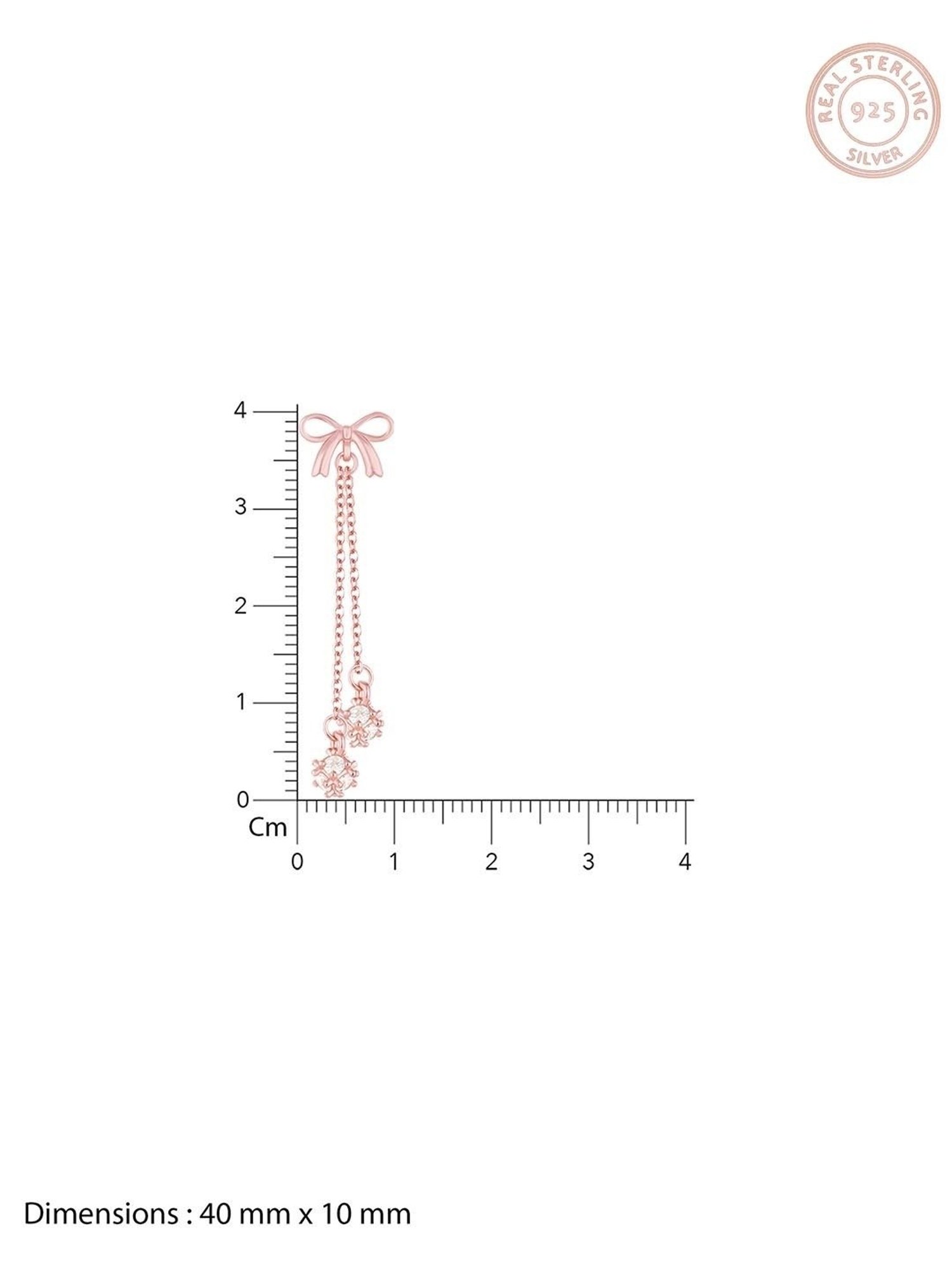 GIVA 92.5 Sterling Silver Bow Earrings for Women