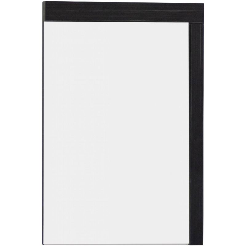 23.5" D2 Modern Plywood Melamine Mirror Dark Gray - American Imaginations