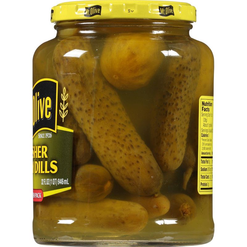 Mt Olive Kosher Baby Dills - 32oz