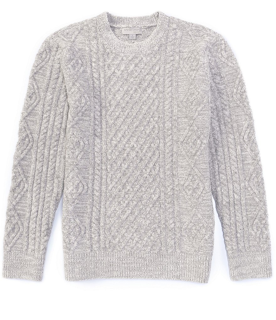 Barefoot Dreams Long-Sleeve Aran Pullover