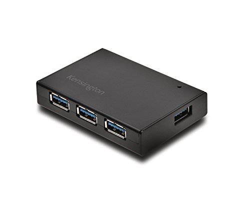 Kensington UH4000C USB 3.0 4-Port Hub & Charger - Black