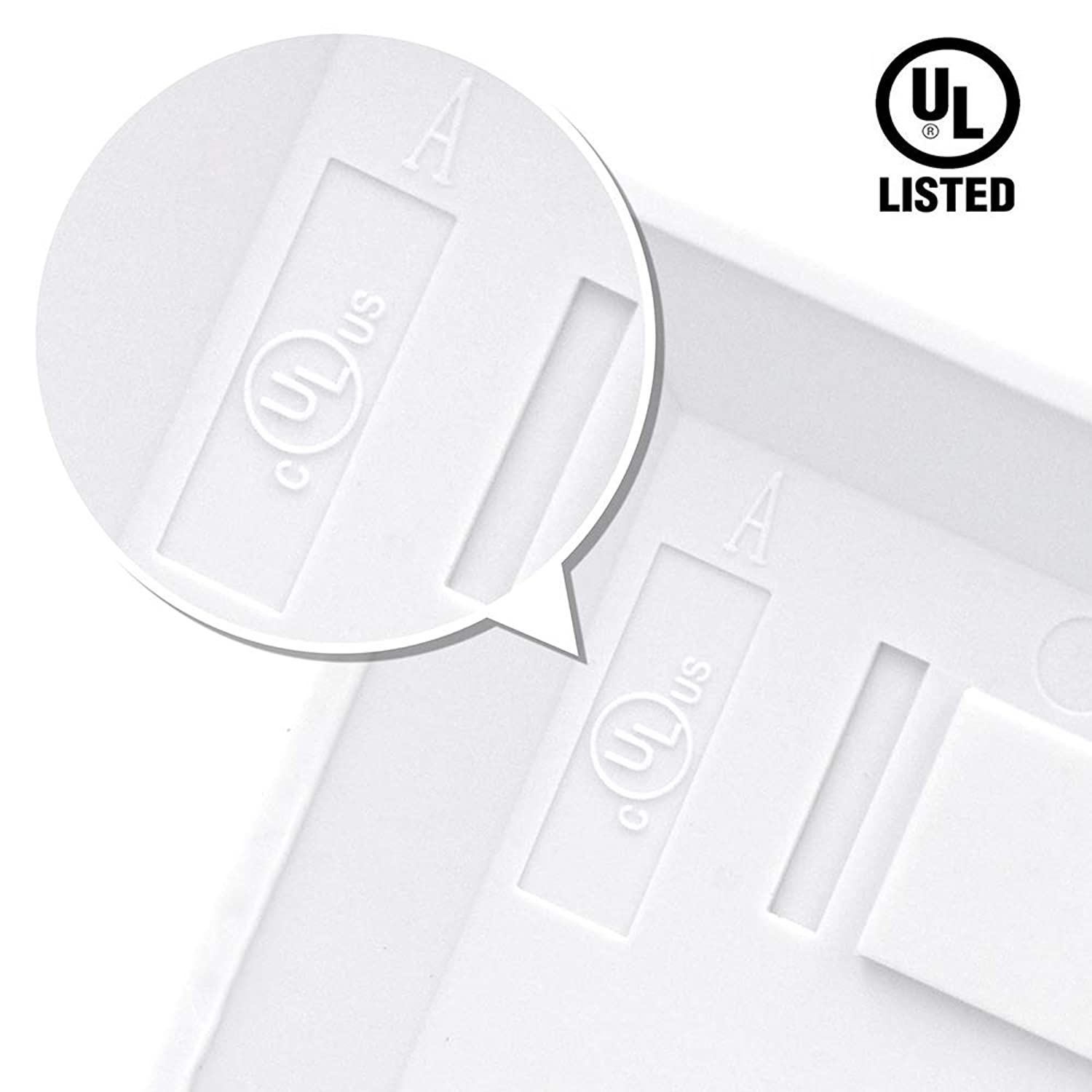VCE 10 Pack 3-Port Keystone Wall Plate for Keystone Jack and Modular Inserts- White UL Listed