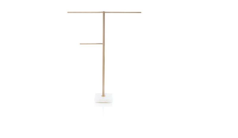 Jewelry F Shaped Stand  - Gold - Shiraleah