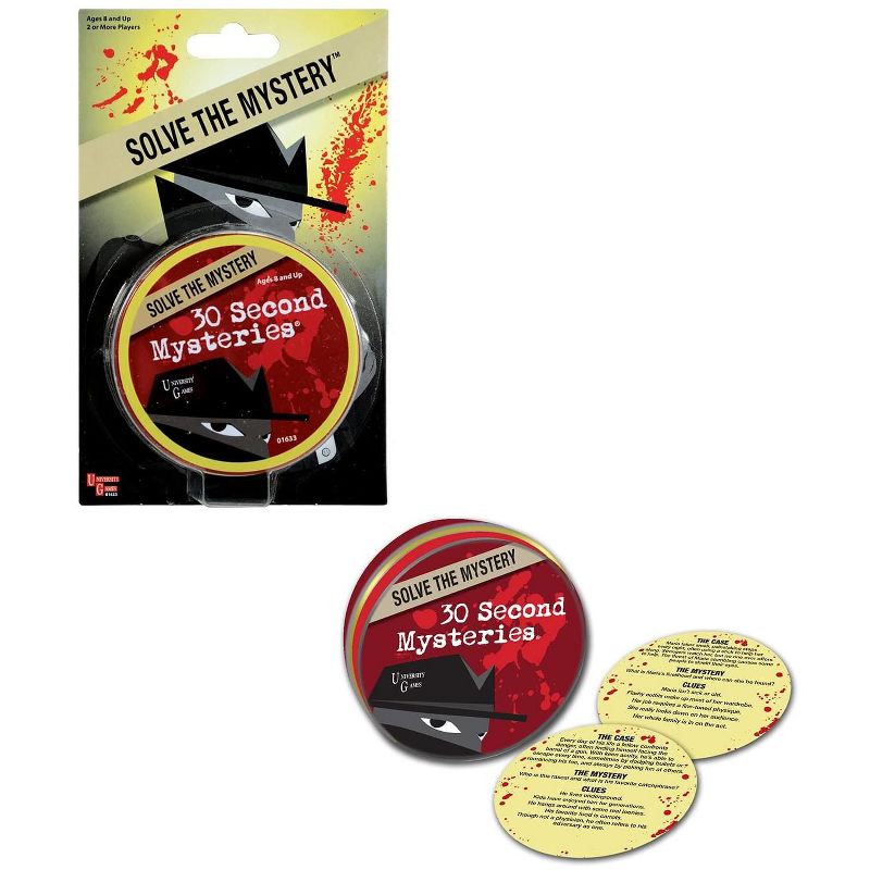 University Games 30 Second Mysteries Card Game | For 2+ Players