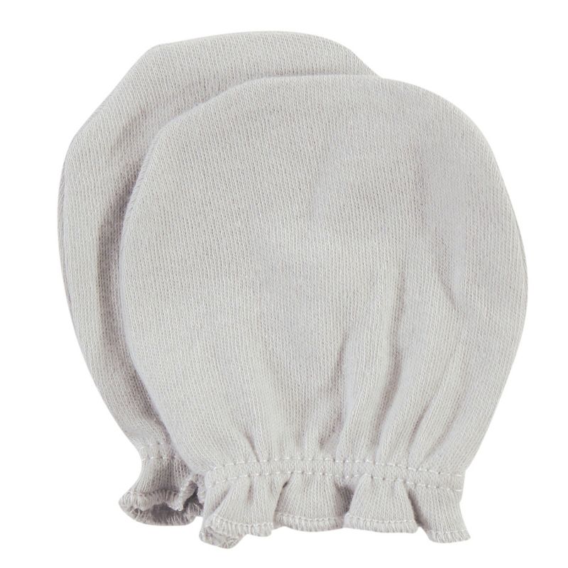 Hudson Baby Infant Girl Cotton Scratch Mittens, Pink Safari, 0-6 Months