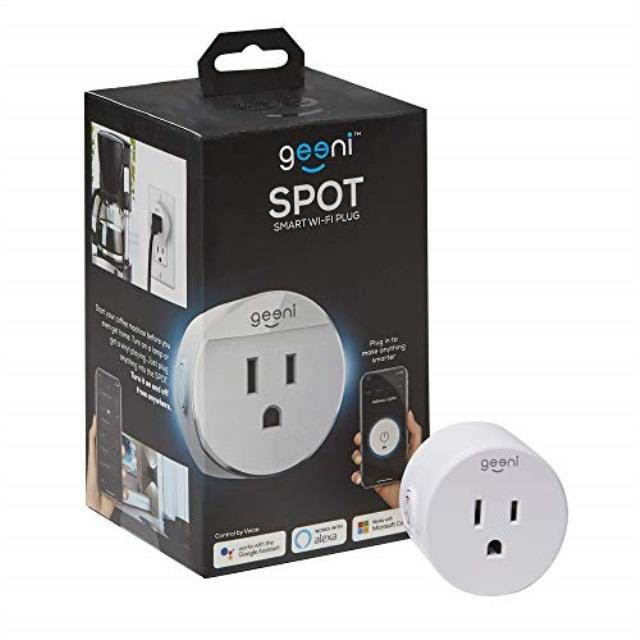 Geeni Spot Wi-Fi Smart Plug / Amazon Alexa / Google Assistant / Microsoft Cortana Compatible / No Hub Required