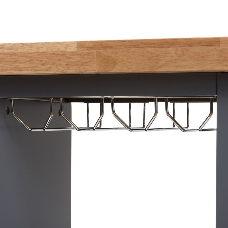 Origami Wood Top Steel Kitchen Organizer 3 Mesh Basket Sliding Drawer (2 Pack)