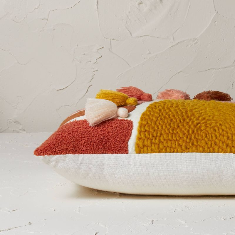 Embroidered Sun Lumbar Throw Pillow - Opalhouse™ designed with Jungalow™