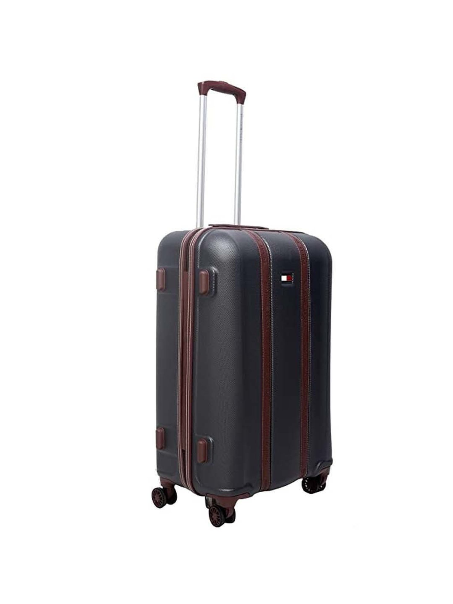 Tommy Hilfiger Grey 8 Wheel Large Hard Cabin Trolley - 54 cm