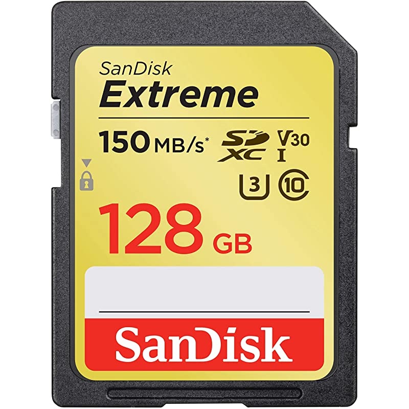 128GB Extreme SDXC UHS-I Card - C10, U3, V30, 4K UHD, SD Card - SDSDXV5-128G-GNCIN