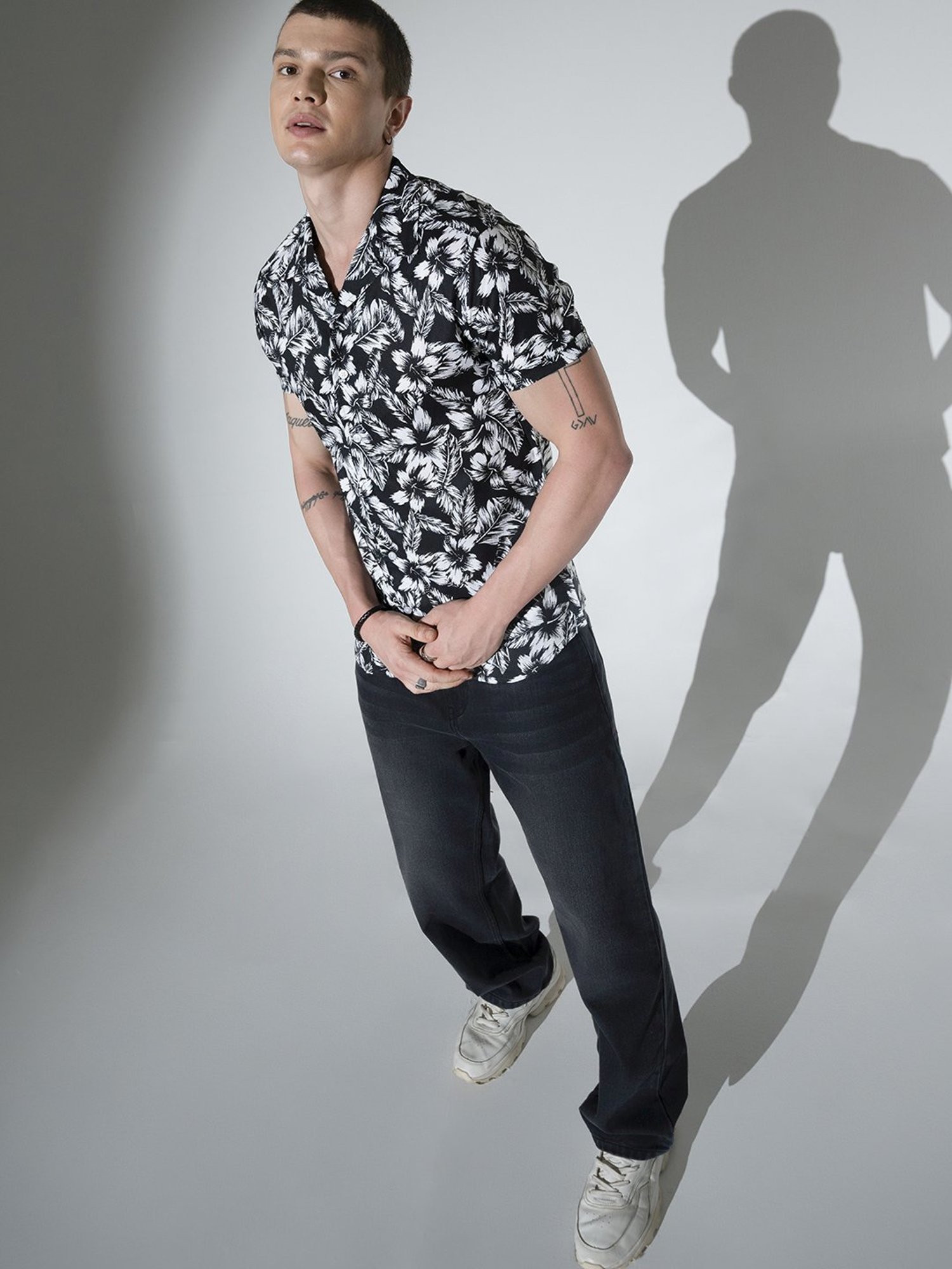 Hubberholme Multicolored Boxy Fit Printed Shirt