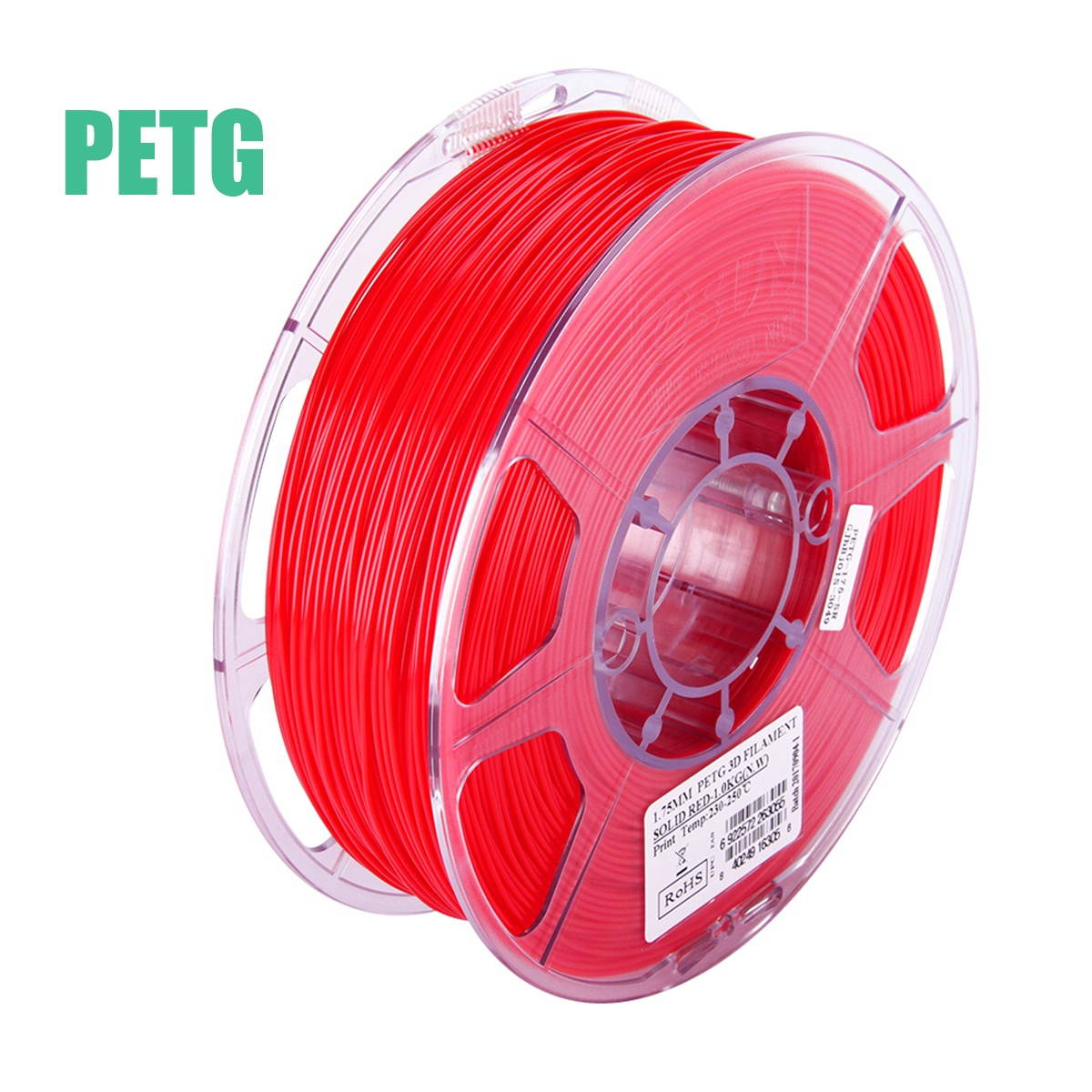 eSUN PETG 1.75mm 3D Printer Filament Printing Consumables Dimensional Accuracy: +/- 0.05mm 1kg(2.2lb) Spool Material Refills Solid Green