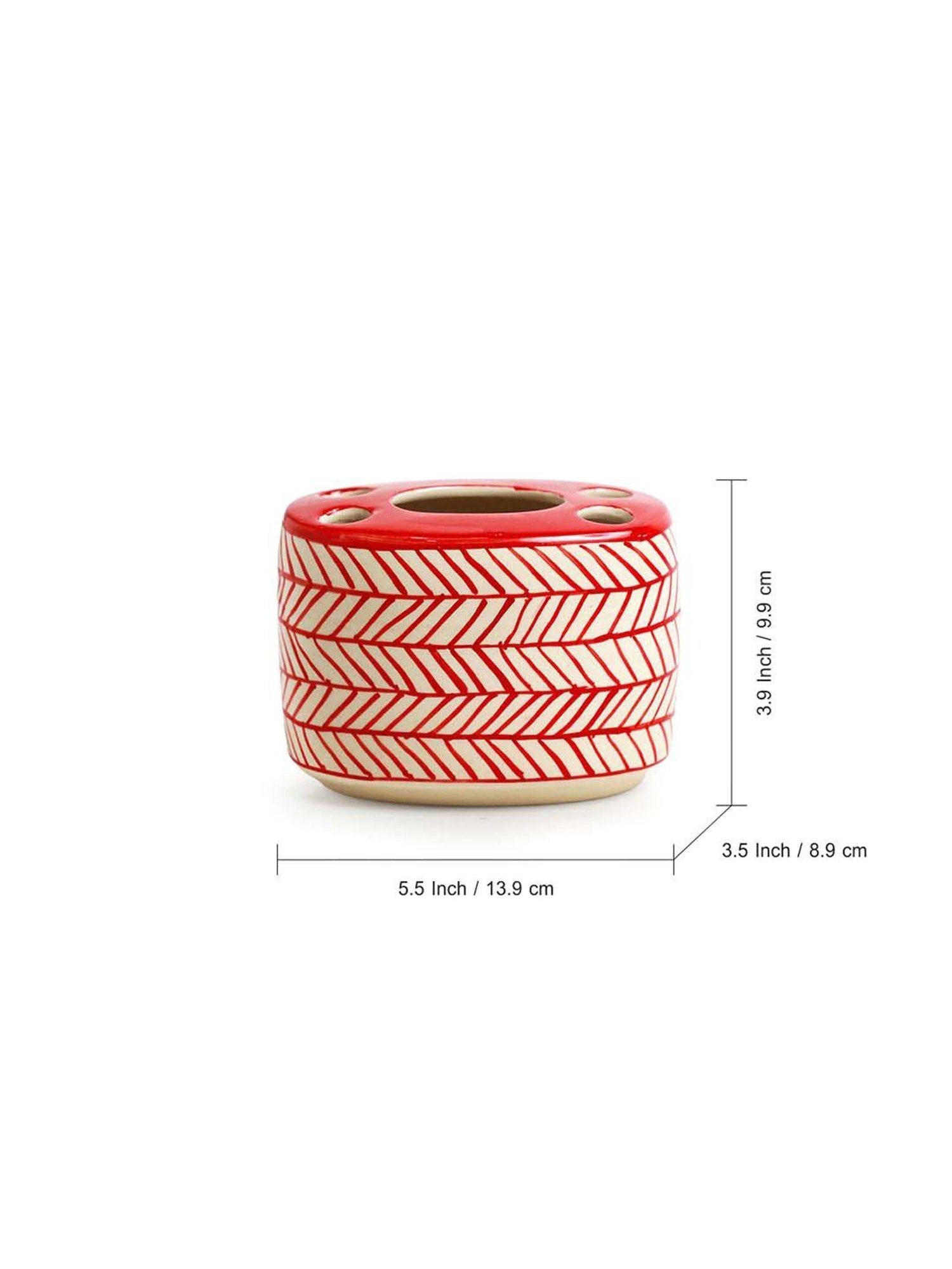 VarEesha Aztec Multicolor Ceramic Bath Accessories - Set of 2