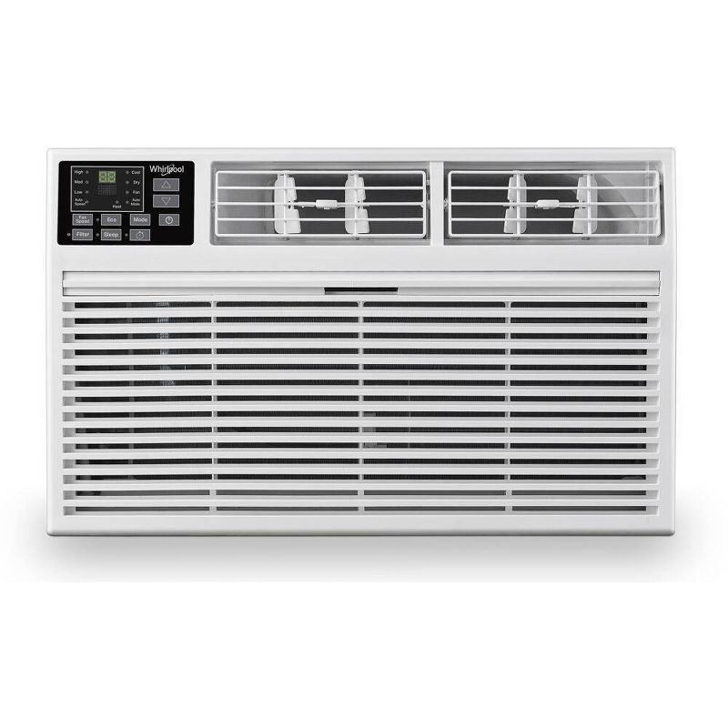 Whirlpool 8,000 BTU 115V Through the Wall Air Conditioner WHAT081-HAW with 4,200 BTU Supplemental Heating