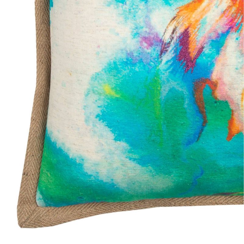 Rizzy Home Animal Print Throw Pillow Blue