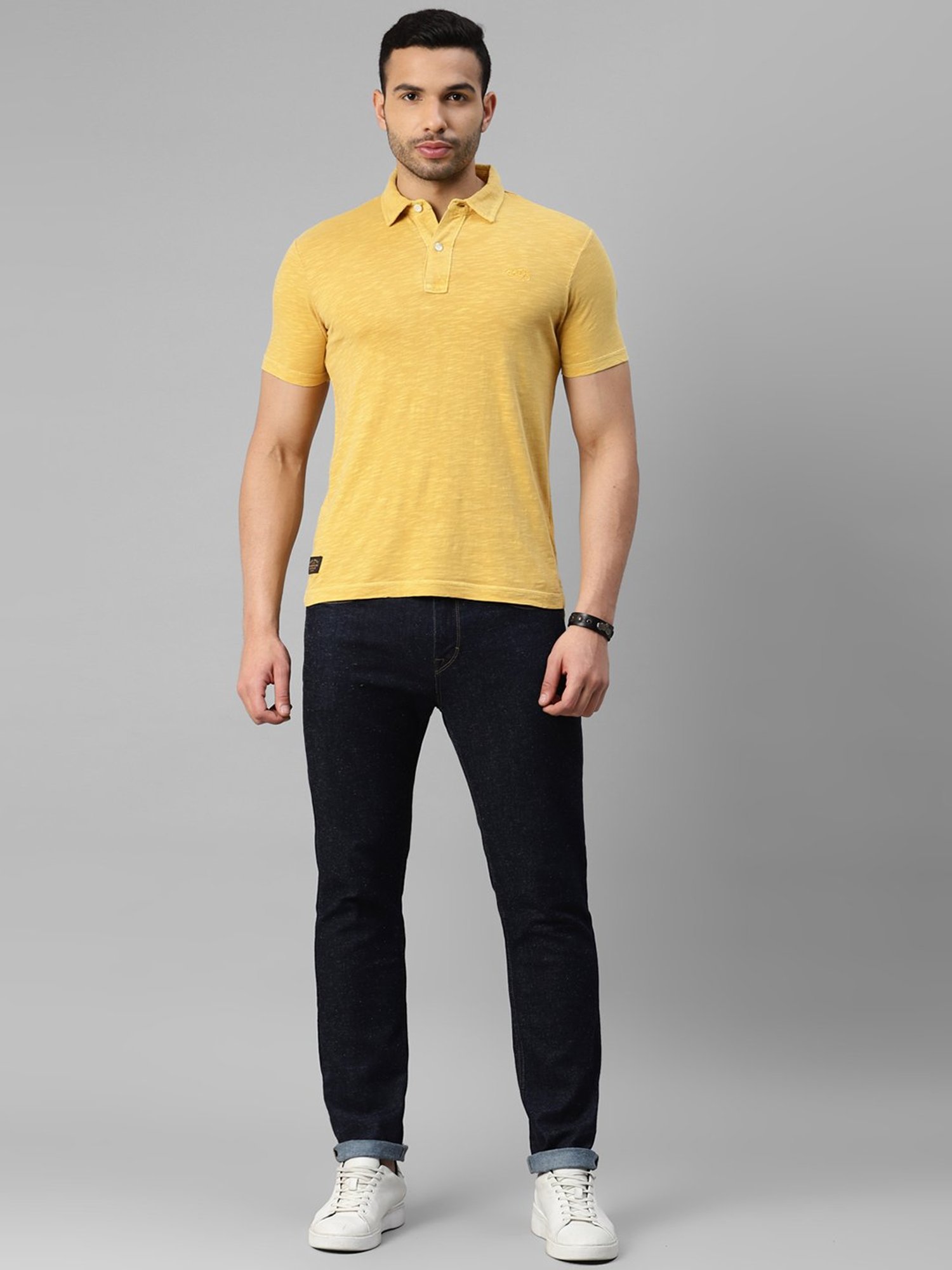 Royal Enfield Yellow Regular Fit Polo T-Shirt