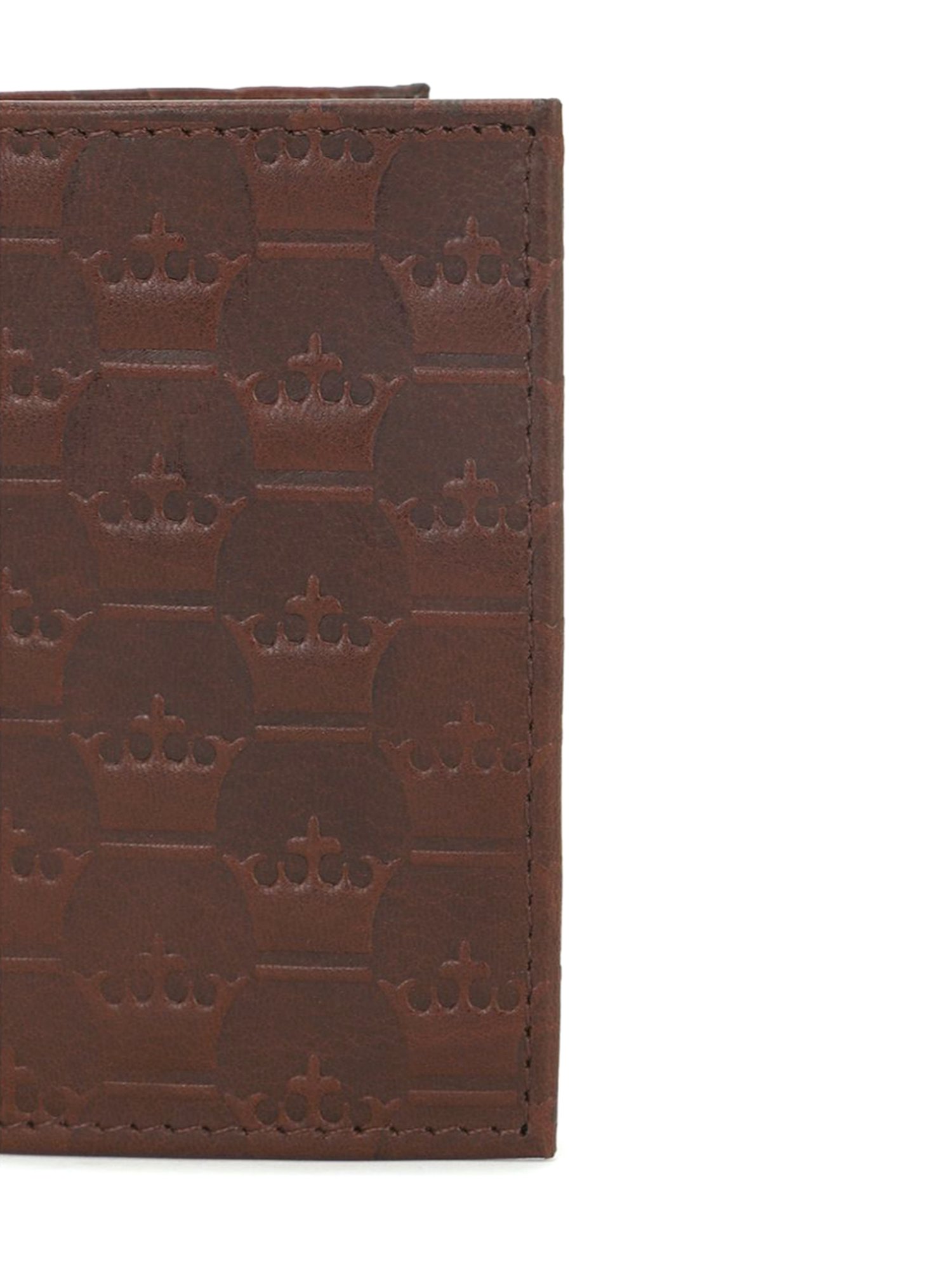 Louis Philippe Brown Textured Leather Bi-Fold Wallet for Men
