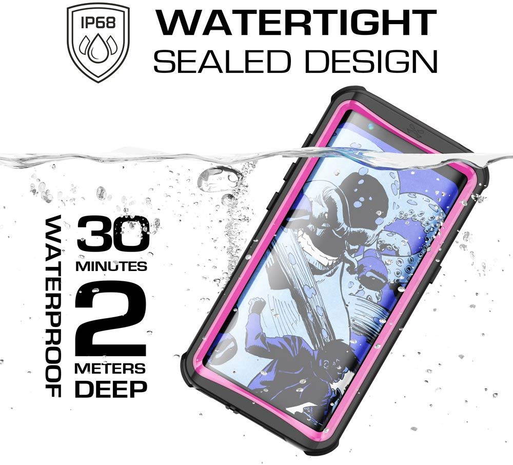 Ghostek Nautical Galaxy S8 Plus Waterproof Case with Screen Protector Extreme Rugged Heavy Duty Protection Full Body Sealed Shell Underwater Shockproof for 2017 Galaxy S8 Plus (6.2 Inch) - (Black)