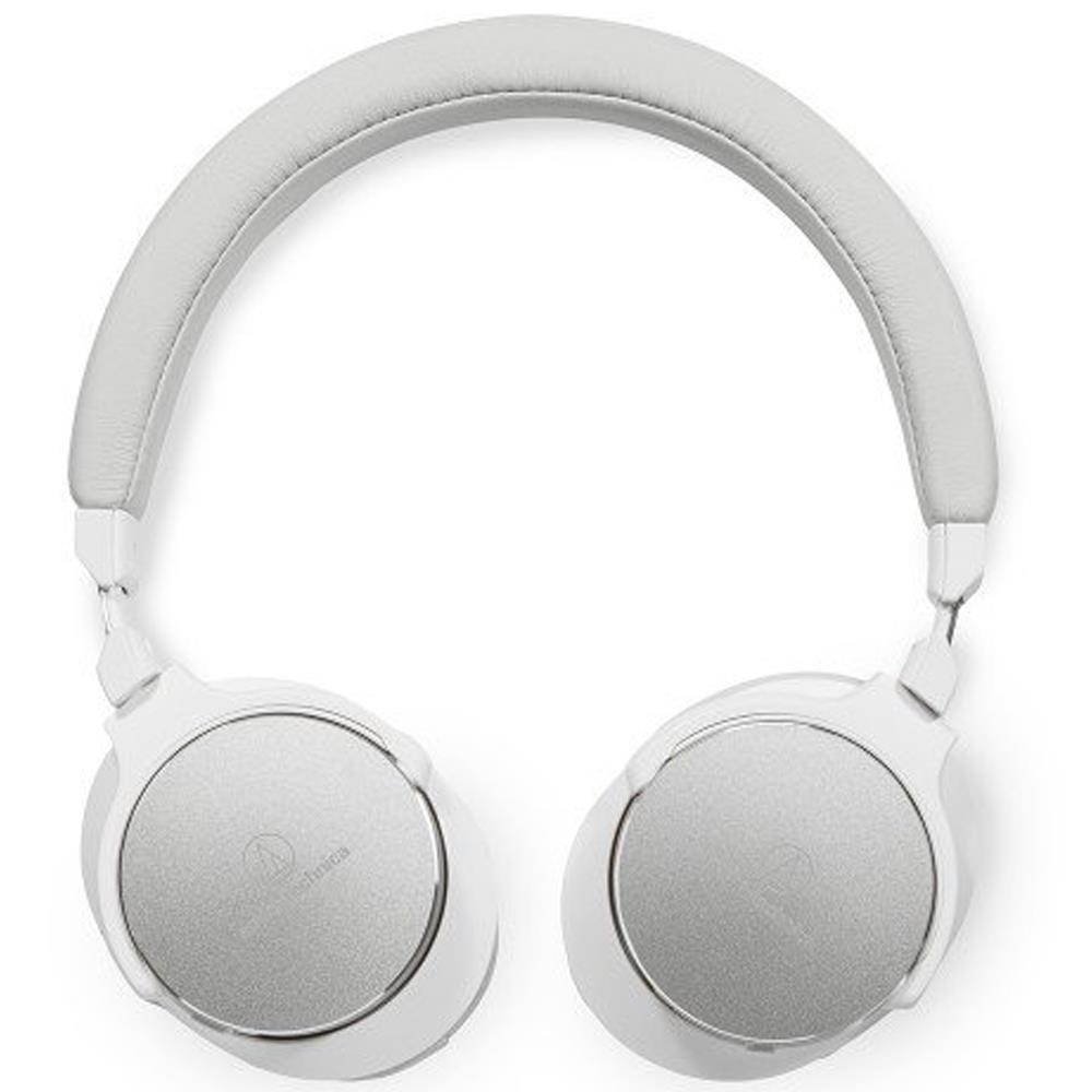 Audio Technica Hi-Res Wireless On-Ear Headphones with Mic & Controls, White (ATH-SR5BTWH)