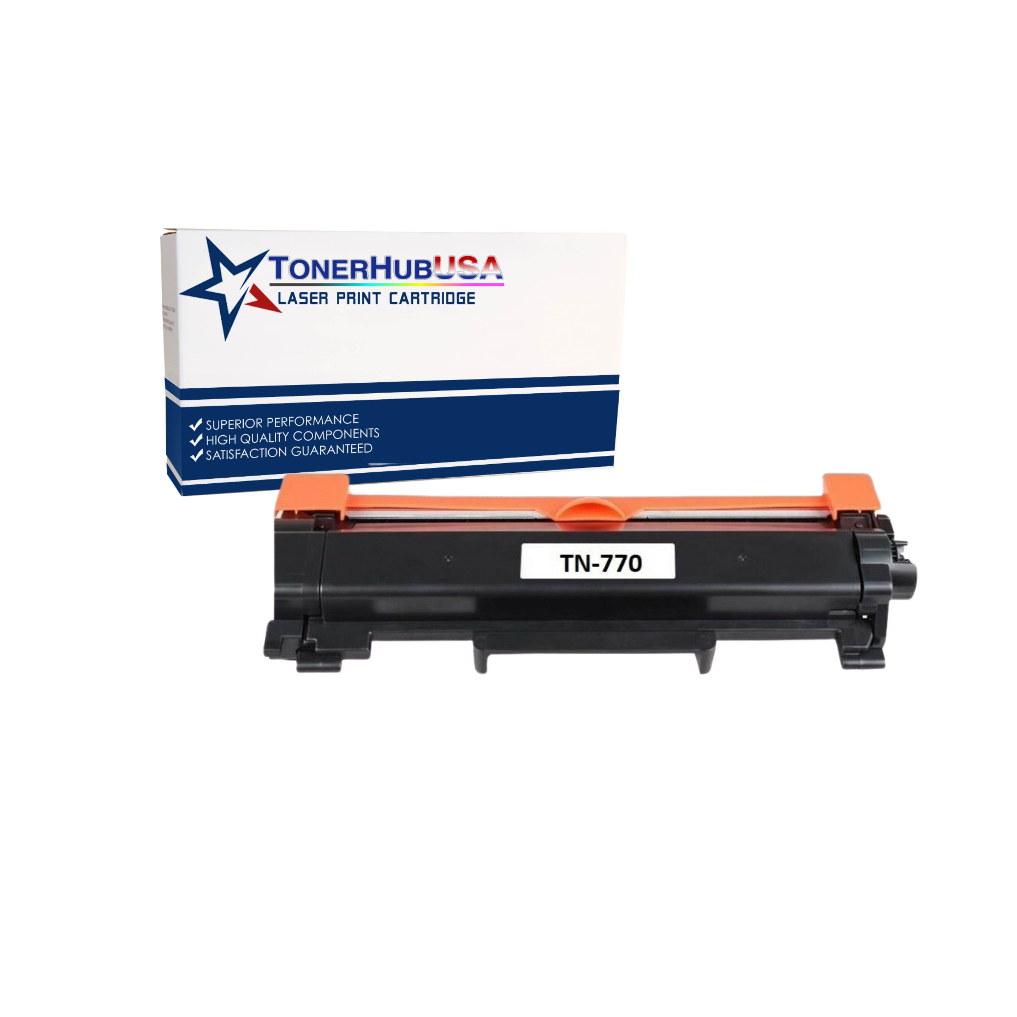 TONERHUBUSA Compatible Toner Cartridge Replacement for Brother TN770 with chip (1-Pack)