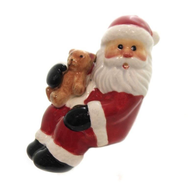 Tabletop 3.5" Santa And Sleigh Salt/Pepper Christmas Teddy Bear Presents Cosmos Gifts Corp.  -  Salt And Pepper Shaker Sets