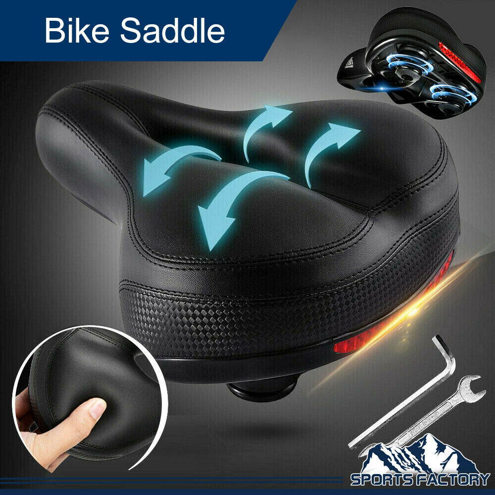 Comfort Wide Big Bum Soft Gel Cruiser Bike Saddle Bicycle Seat Air Cushion Pad