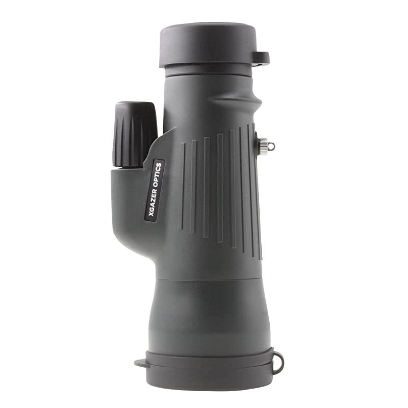 10x50 Point View High Powered Monocular- Waterproof Bird Watching, Hunting, Fishing,Travel, Safari, Hiking, Monocular- Long Range, Eye-Relief Monocular w/Wrist Strap, Case and Cloth