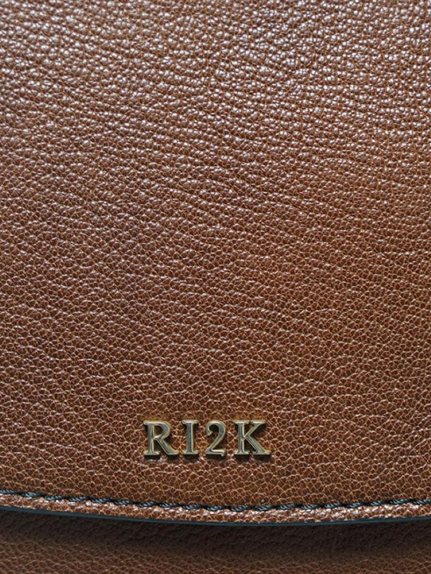RI2K London Brown Leather Small Cross Body Bag
