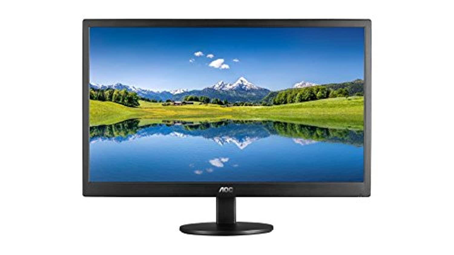 AOC E2070SWHN 19.5" HD 1600x900 Monitor, 5ms, HDMI/VGA, VESA, EPEAT Silver, EnergyStar