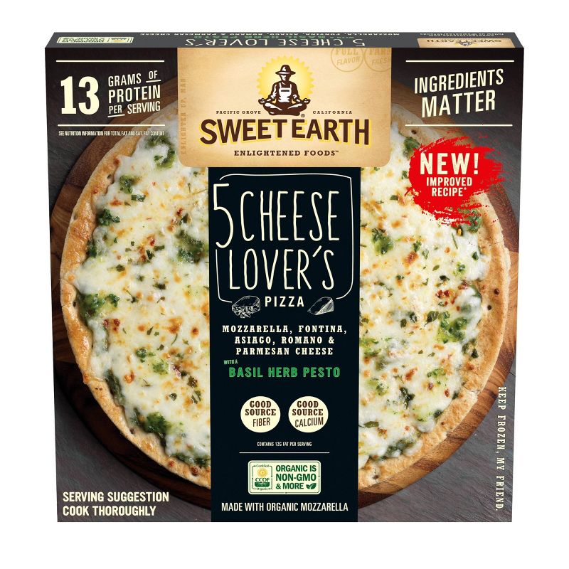 Sweet Earth Five Cheese Lover's Frozen Pizza - 12.3oz