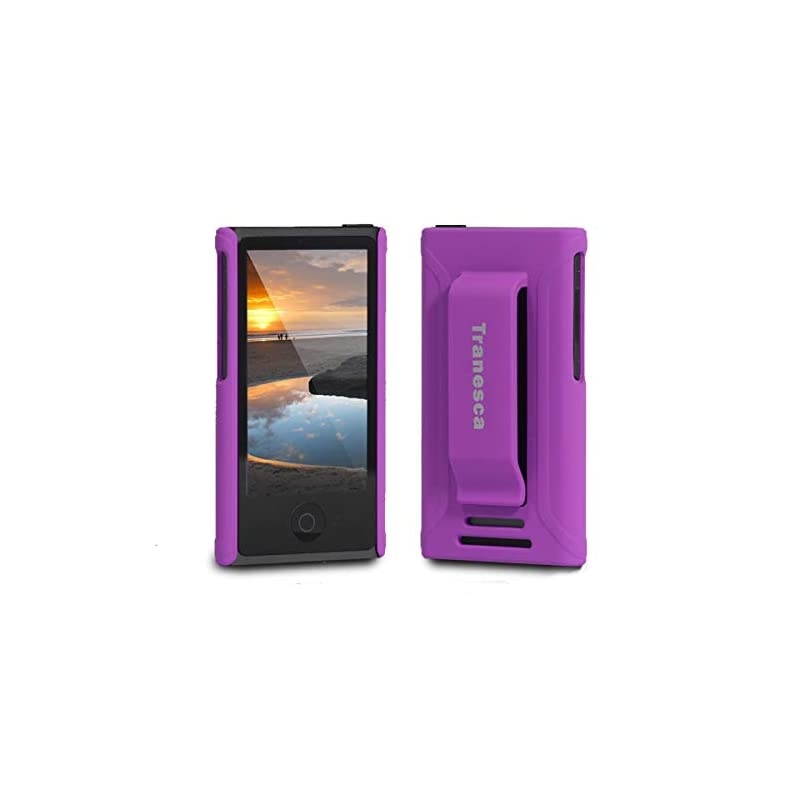 iPod Nano 7 case  Ultra Slim Protective Case for iPod Nano 7amp8th Generation with Premium Tempered Glass Screen Protector Mystic Purple