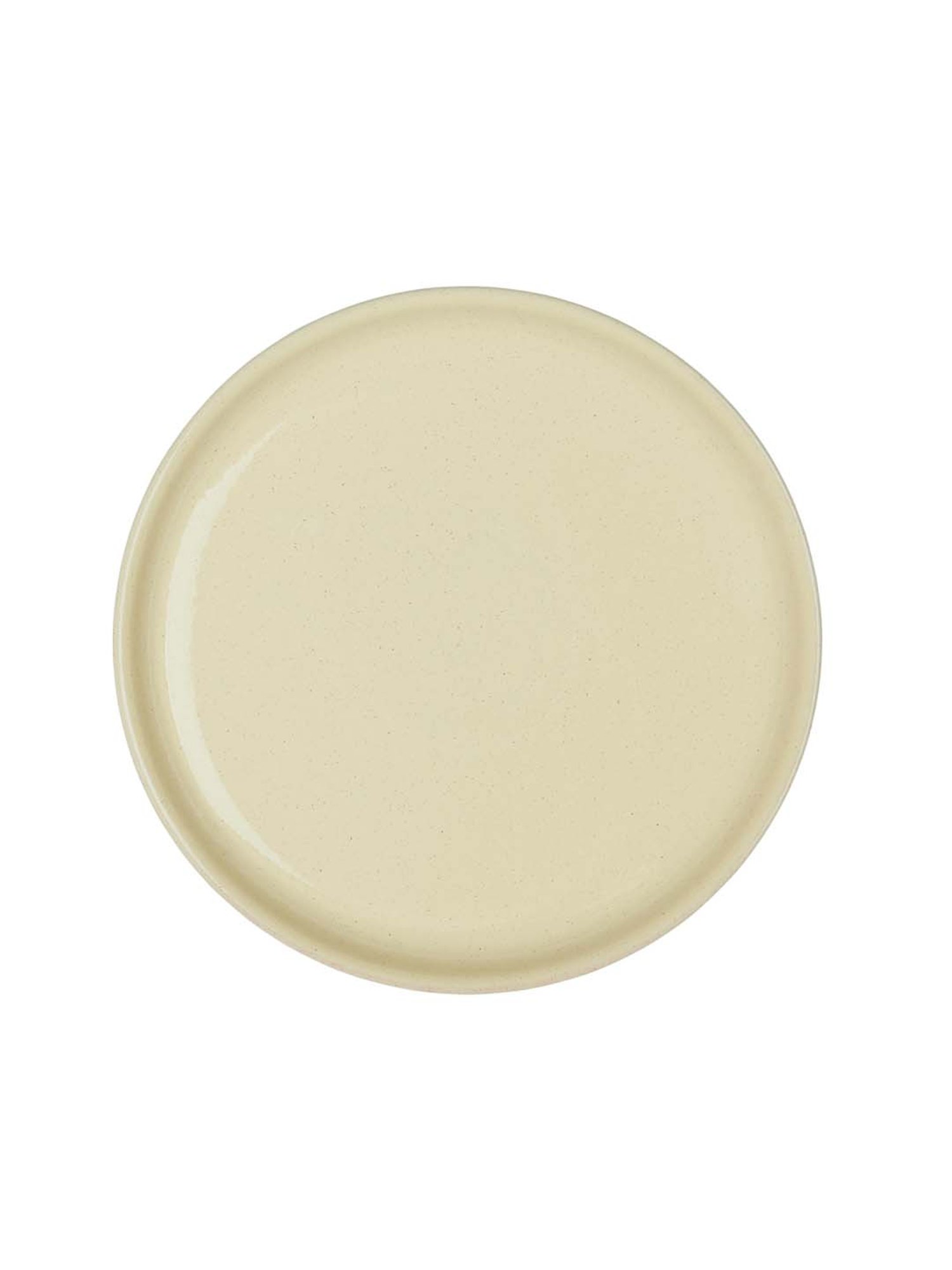 DENBY Heritage Veranda Light Yellow Stoneware Dinner Plate - Set of 1