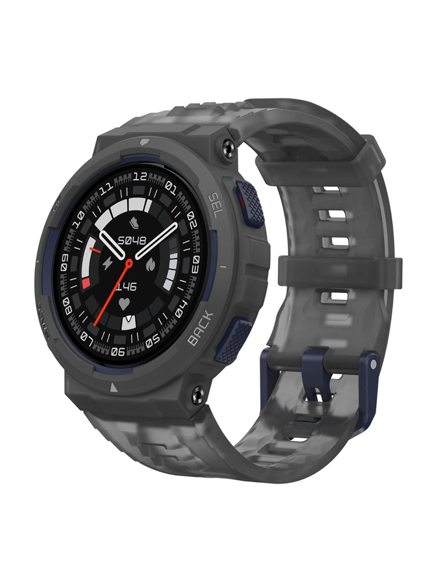 Amazfit Active Edge Smartwatch with Stylish Rugged Sport & Fitness Design, GPS (Midnight Pulse)