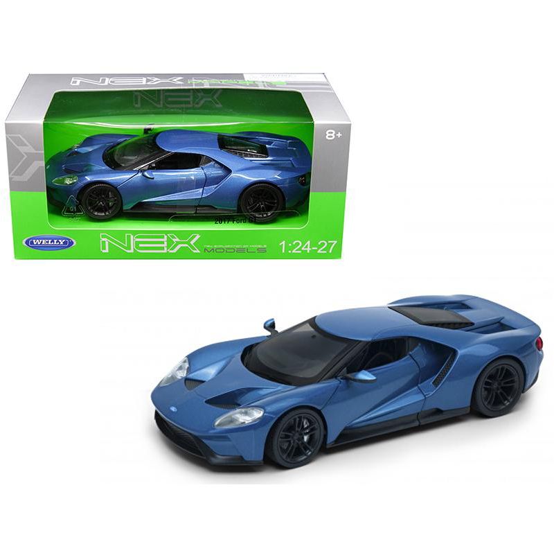 2017 Ford GT Blue 1/24 - 1/27 Diecast Model Car by Welly