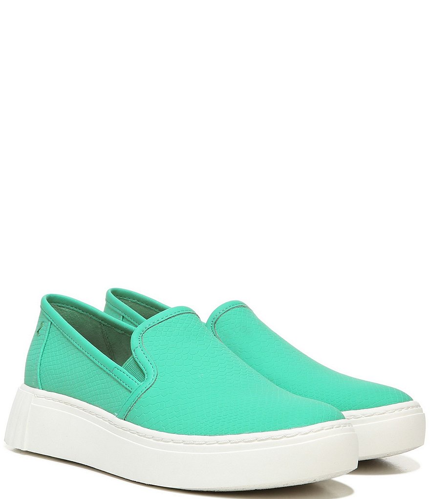 Zodiac Benson Snake Embossed Slip-On Platform Sneakers