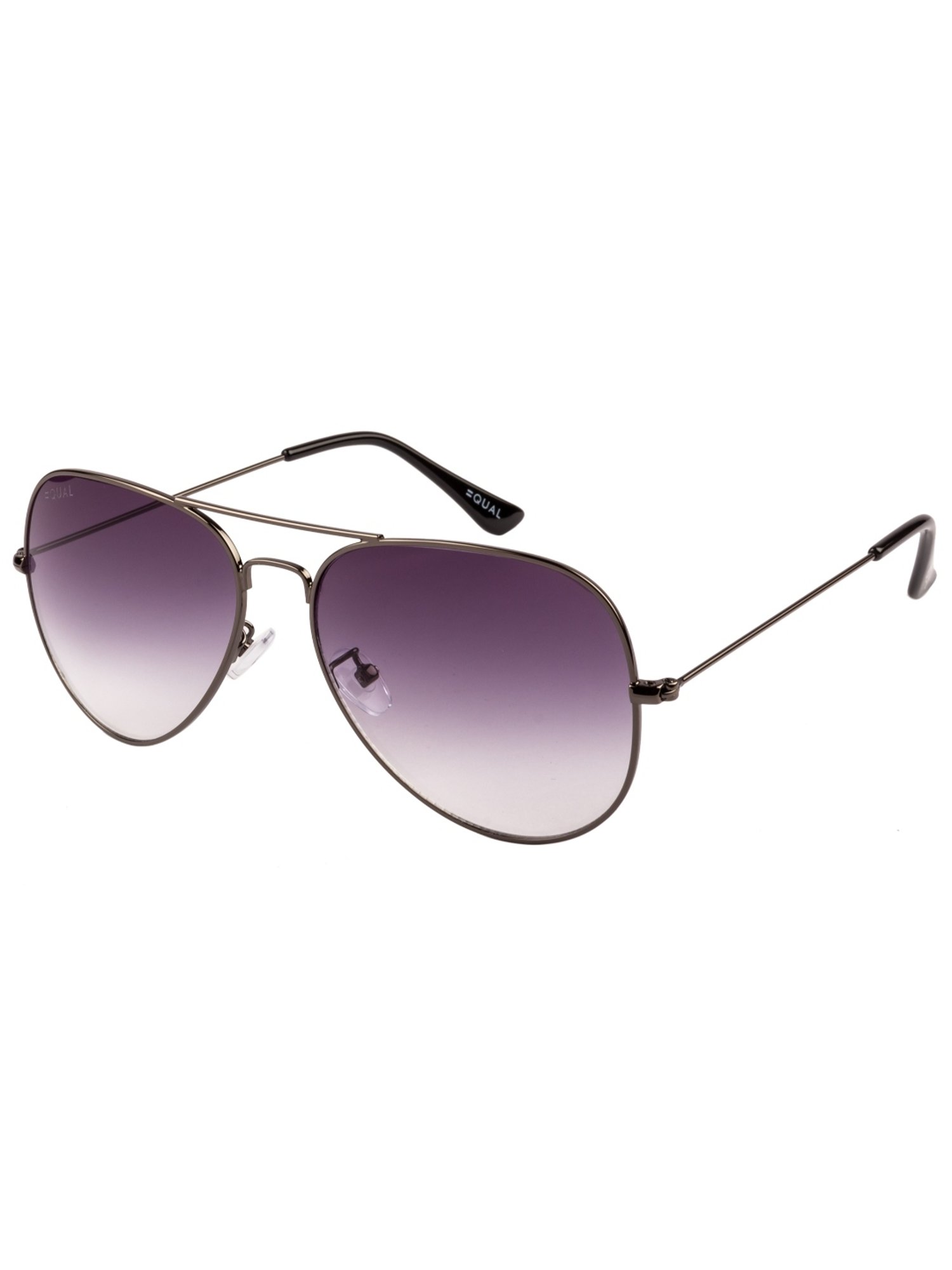 Equal Purple Aviator Unisex Sunglasses