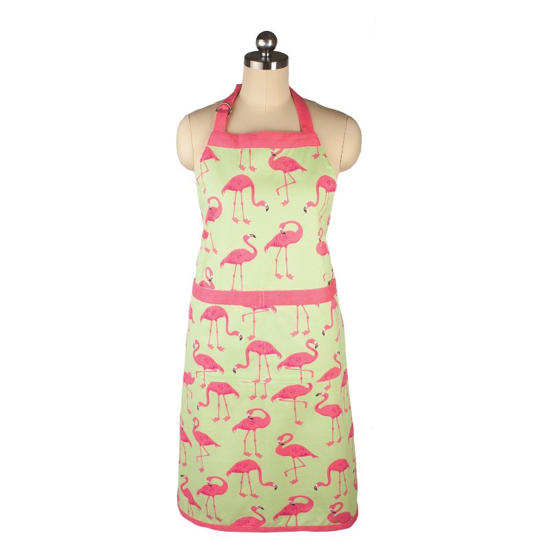 Cooking Apron Flock of Flamingos Print - Mu Kitchen