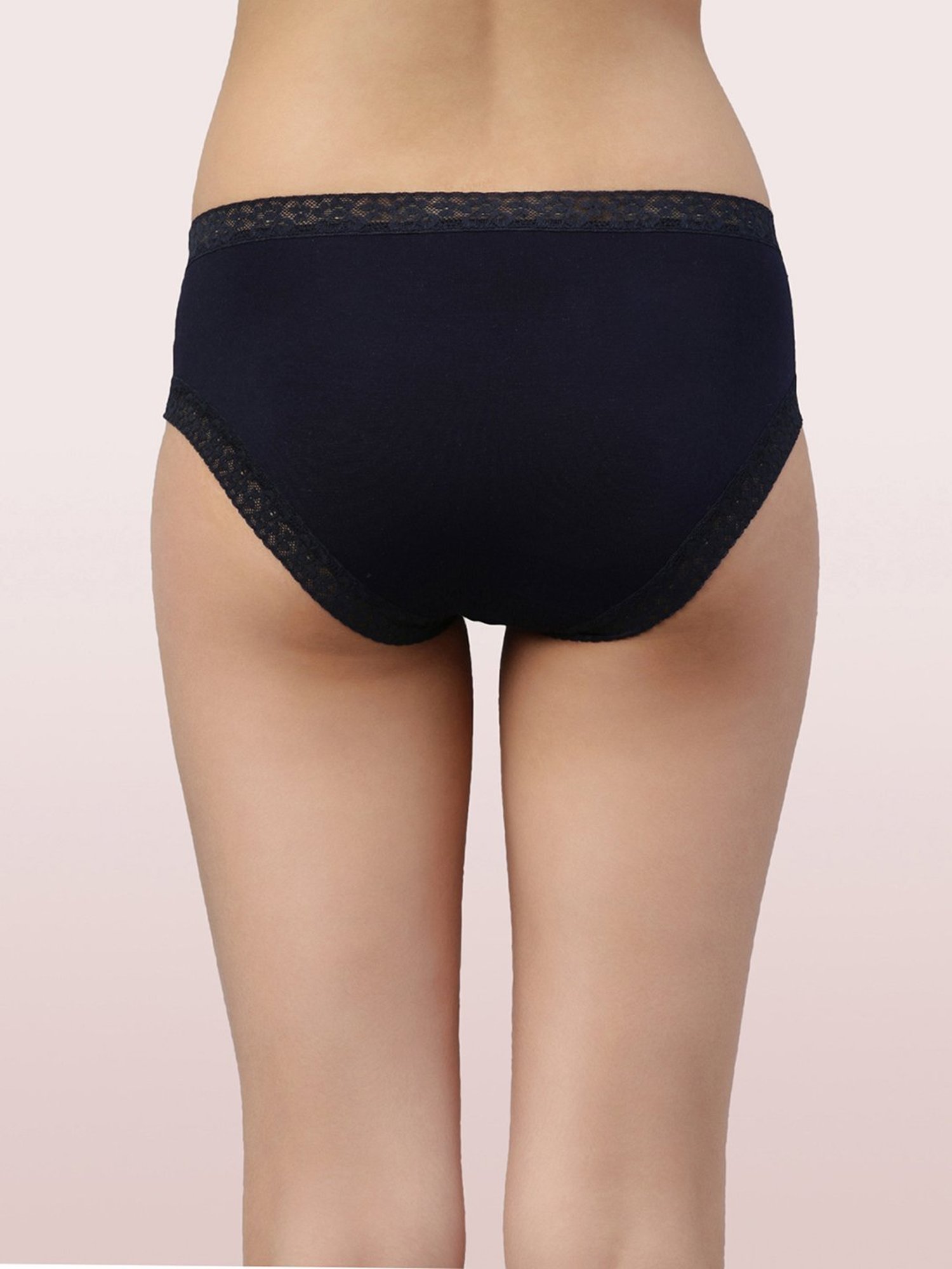 Enamor Lacey Modal Antimicrobial & Stain Release Finish Hipster Panty-Pack Of 2  (Assorted Colors)