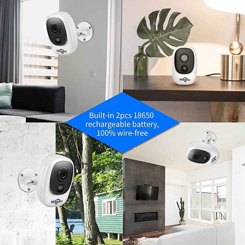 Outdoor Battery Camera,Wireless Security Camera,Rechargeable Battery Powered,WiFi Camera,Night Vision,1080P Video with Motion Detection, 2-Way Audio,IP65 Waterproof, CloudEdge Cloud Storage