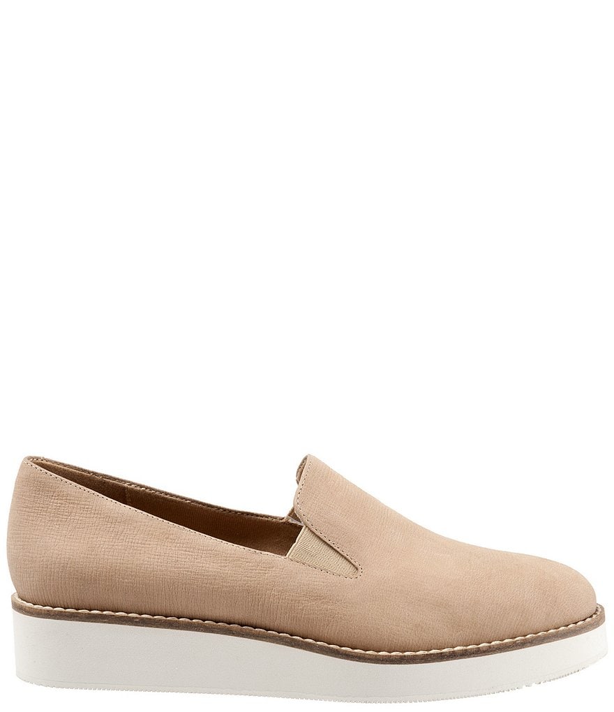 SoftWalk Whistle Embossed Soft Leather Slip-On Sneakers