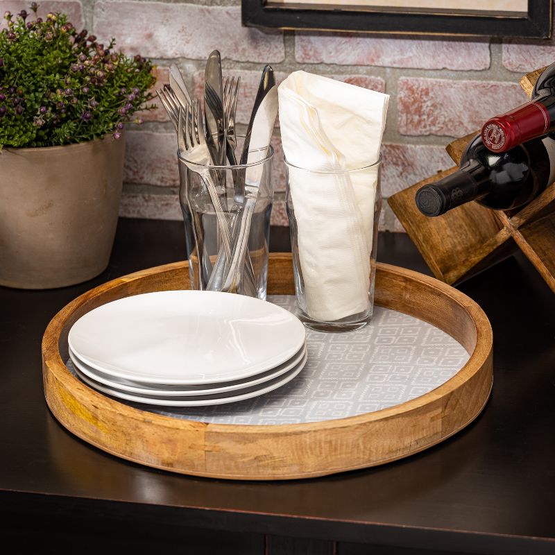 17" x 14" Acrylic June Journal Minimalist Lines Tray - society6