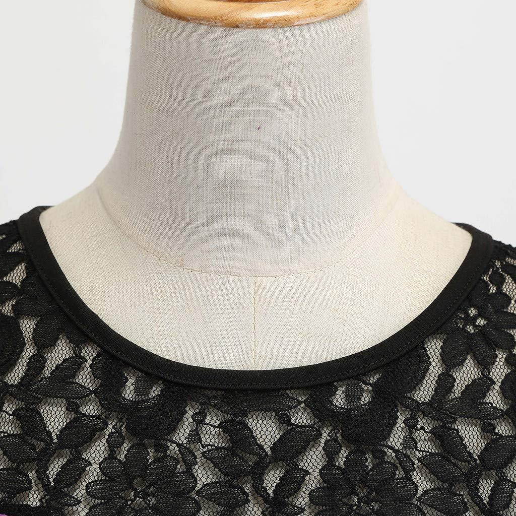 Prom Dresses for Women,Women Vintage 1950s Retro Sleeveless Lace Splice Solid Party Prom Swing Dress