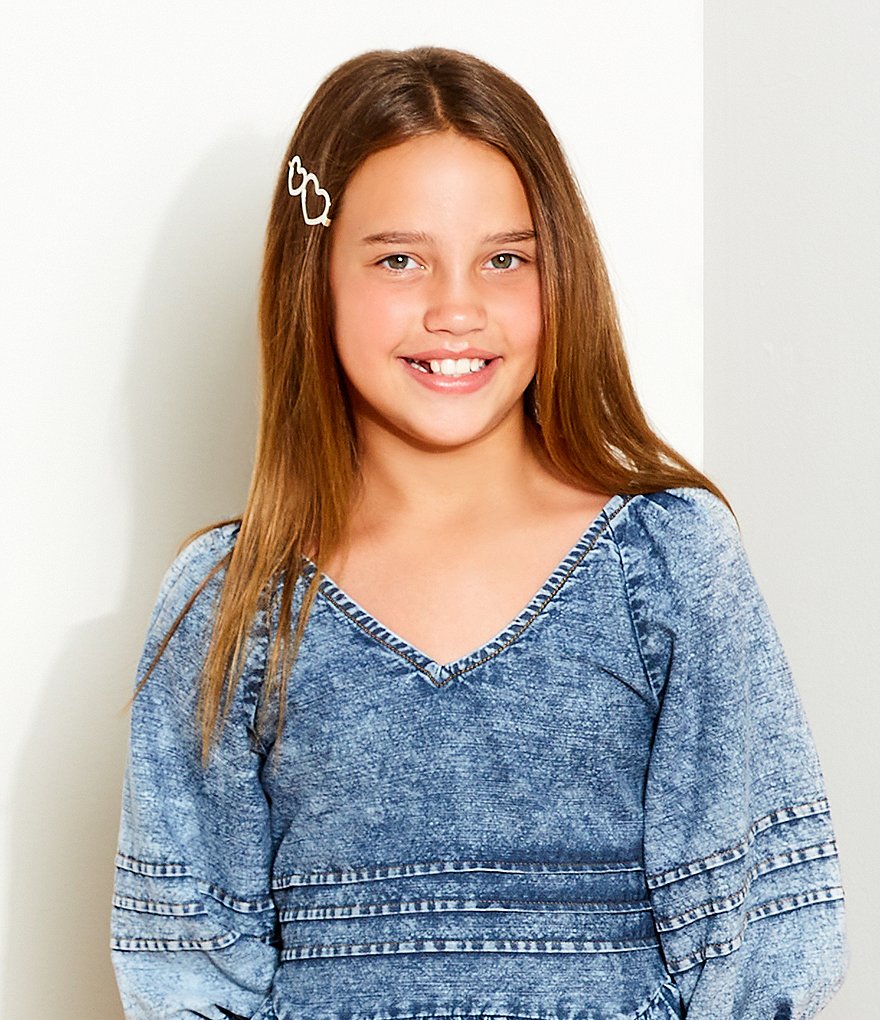 GB Girls 3-Pack Hearts Hair Clips