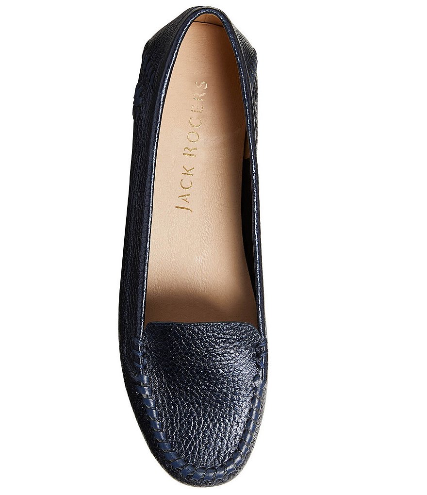 Jack Rogers Millie Leather Slip-On Moccasin Loafers
